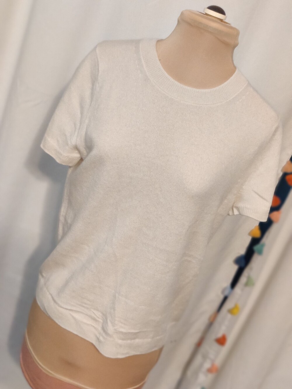 Quince Mongolian Cashmere wardrobe staple Tee Shirt winter white Transition Chic